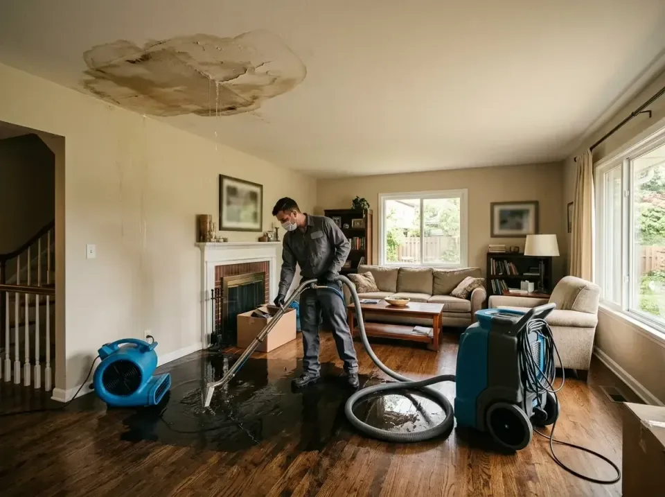 attic-pipe-burst-ceiling-drip-008 — frequently asked questions, Water Damage Restoration & Carpet Care in Johnston City, IL